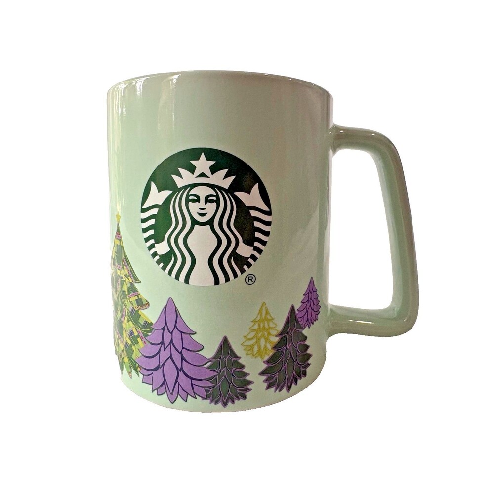 Starbucks 2020 Holiday Christmas Tree Mug 11 oz Mint Green NEW No Box